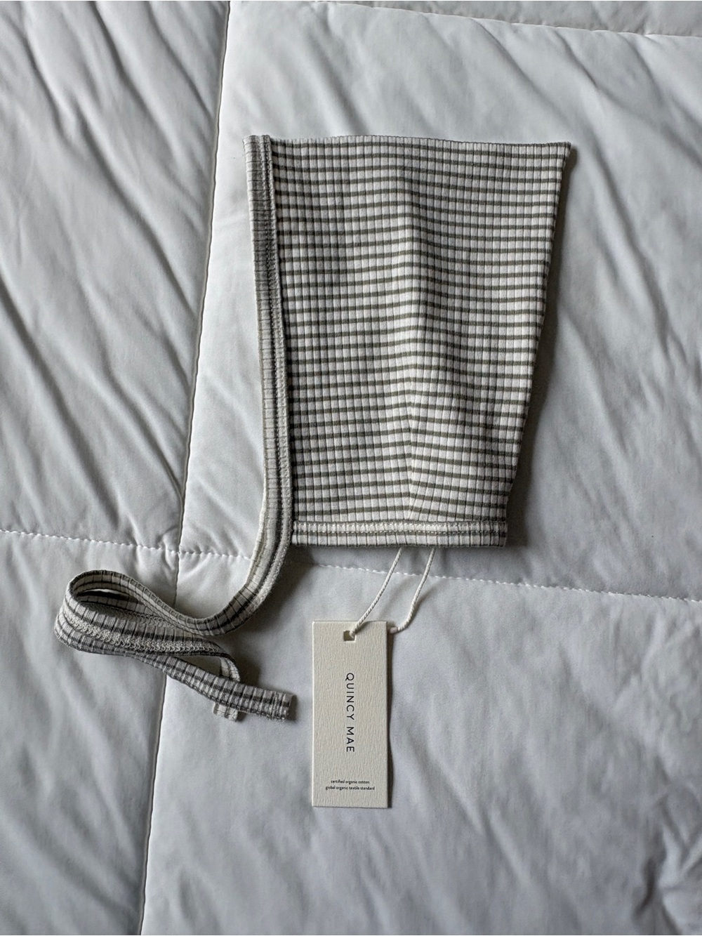 & Other Stories Gray Striped Knit Face Mask